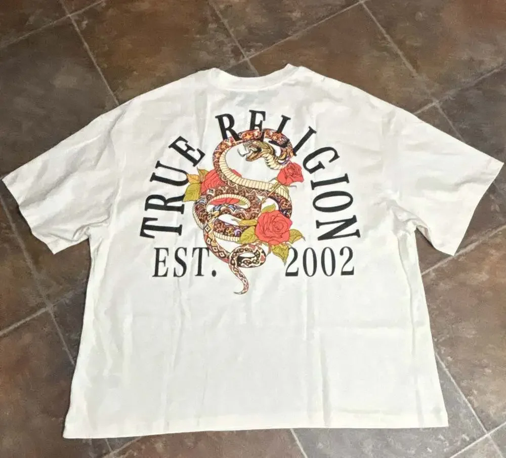 True Religion Floral Snake Heavyweight Oversized Tee